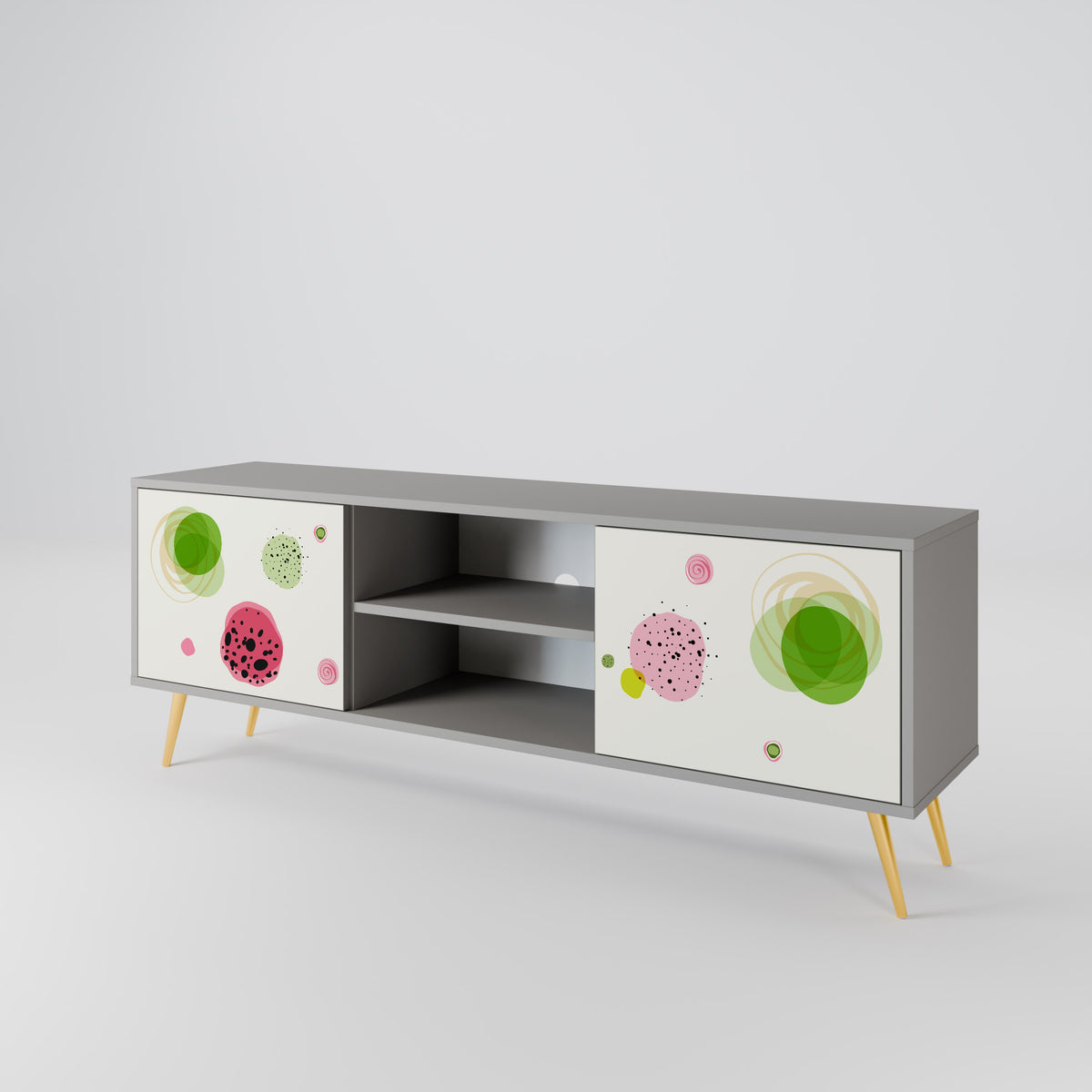 COLORFUL COSMOS Mueble de TV de 2 Puertas