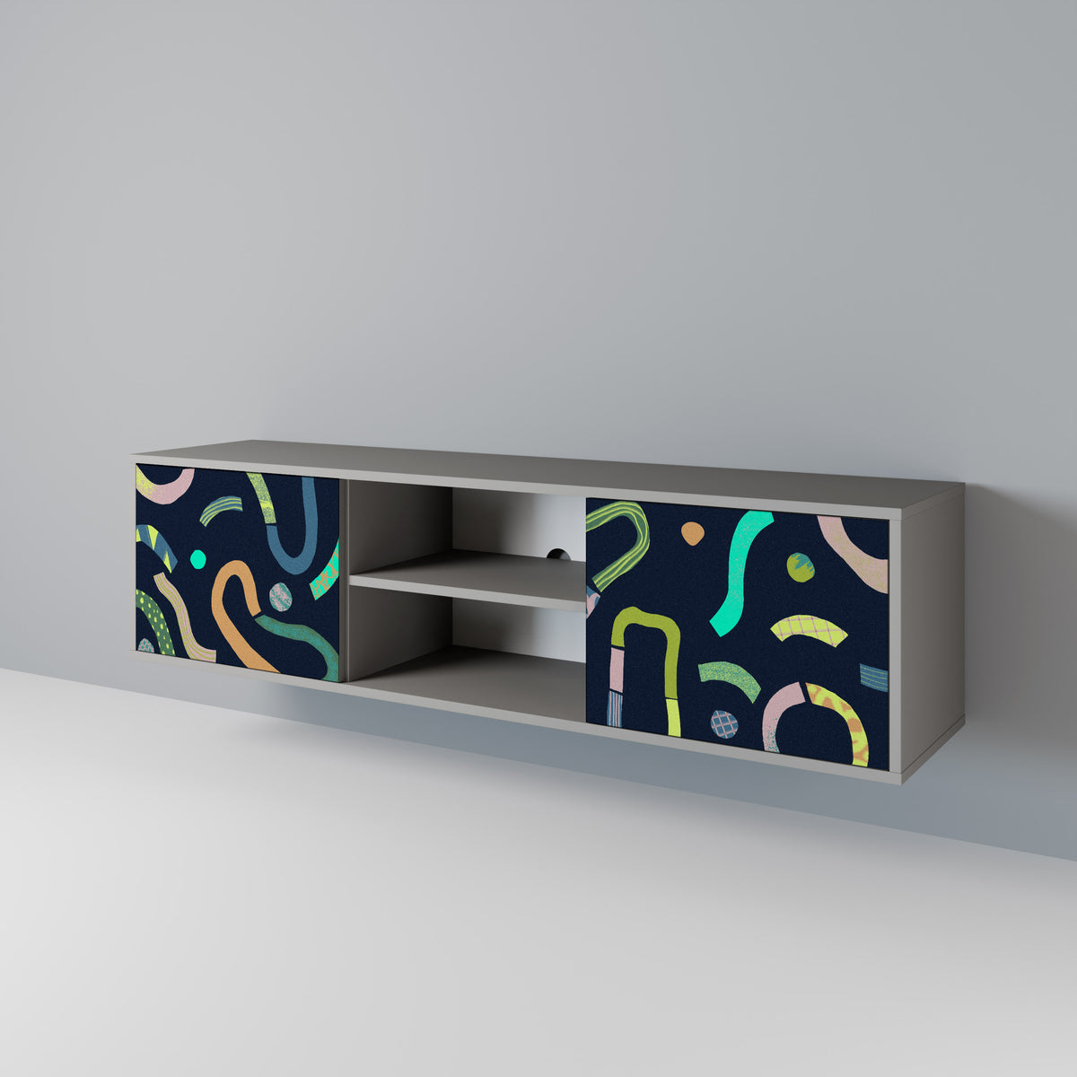 CONTRAST DANCE Mueble de TV de 2 Puertas