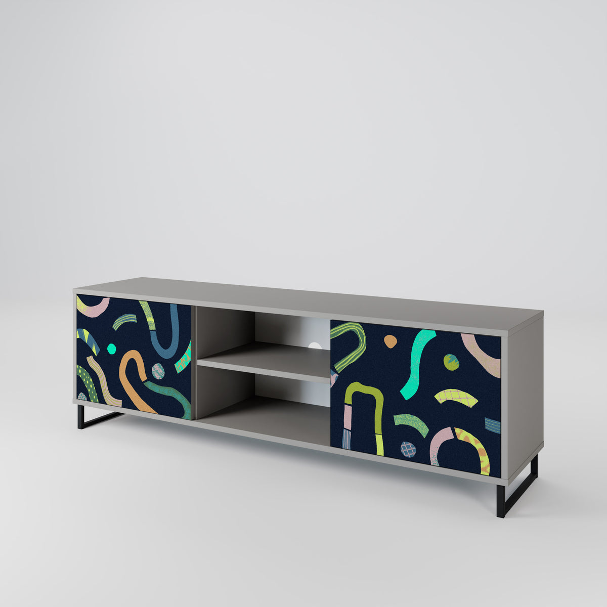CONTRAST DANCE Mueble de TV de 2 Puertas