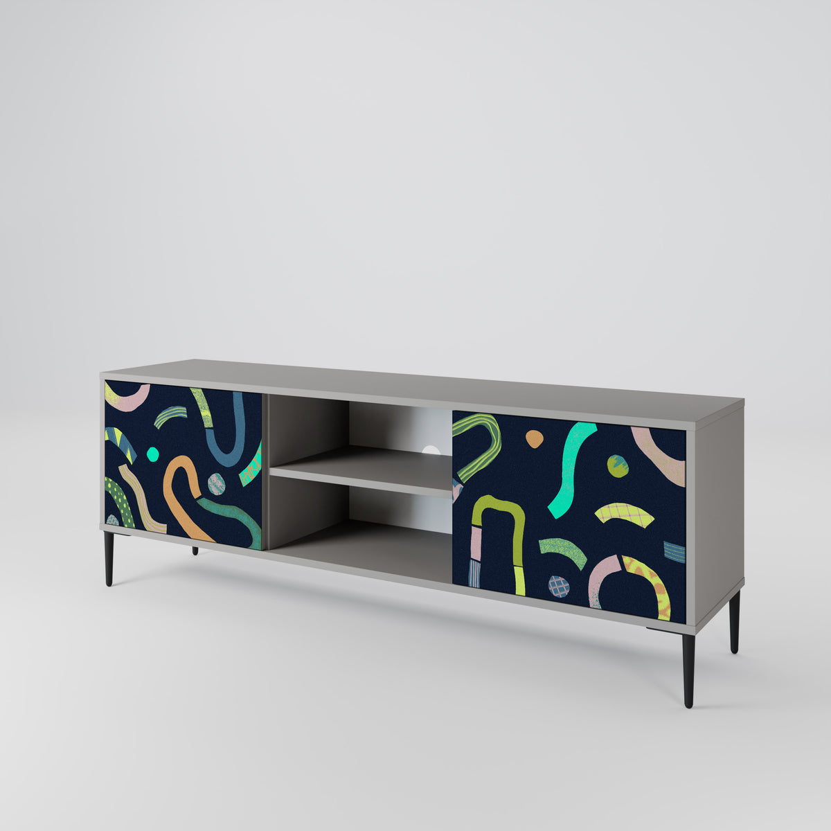 CONTRAST DANCE Mueble de TV de 2 Puertas