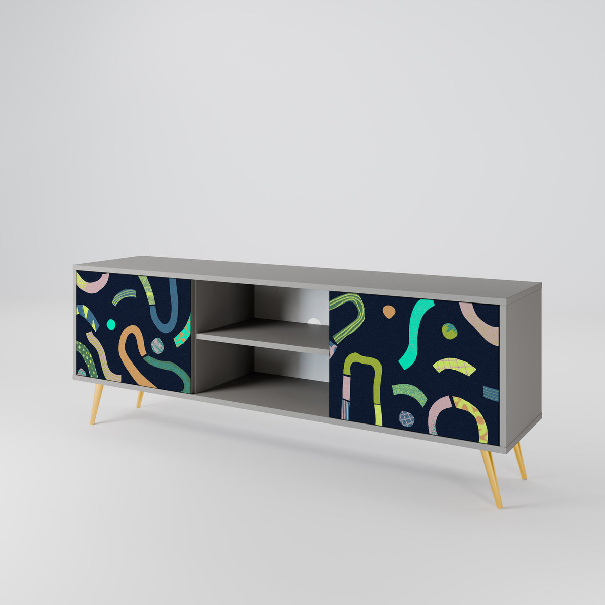 CONTRAST DANCE Mueble de TV de 2 Puertas