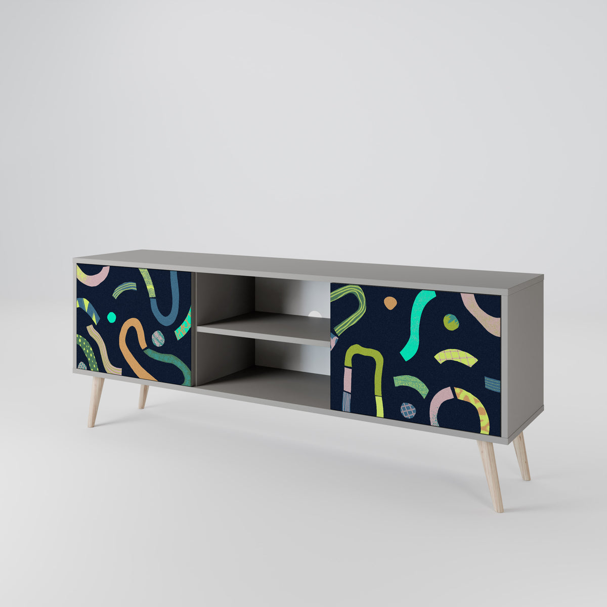 CONTRAST DANCE Mueble de TV de 2 Puertas