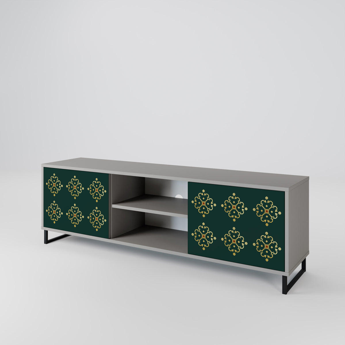 ROYAL MEDALLION Mueble de TV de 2 Puertas