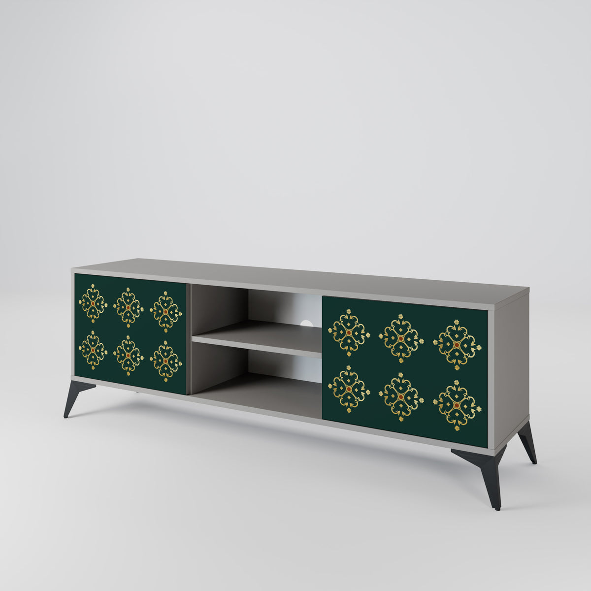ROYAL MEDALLION Mueble de TV de 2 Puertas