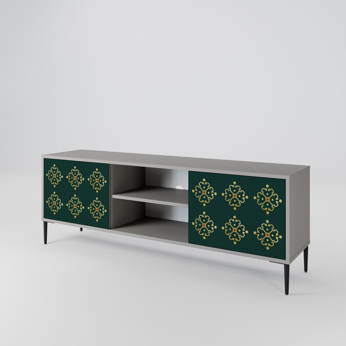 ROYAL MEDALLION Mueble de TV de 2 Puertas