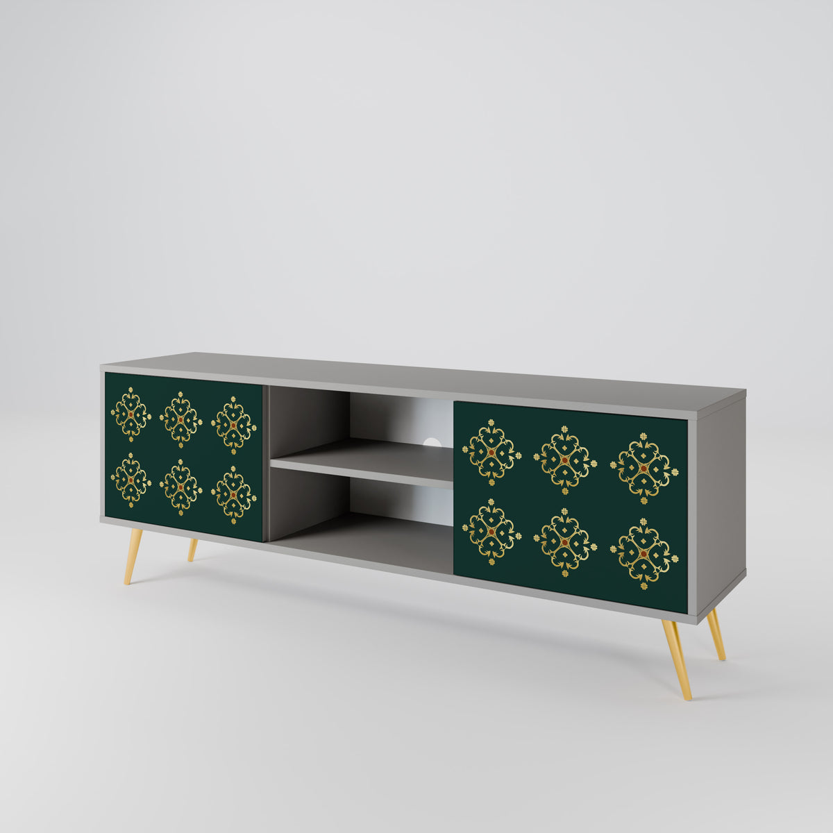 ROYAL MEDALLION Mueble de TV de 2 Puertas