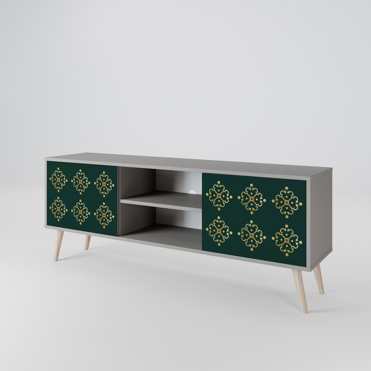 ROYAL MEDALLION Mueble de TV de 2 Puertas