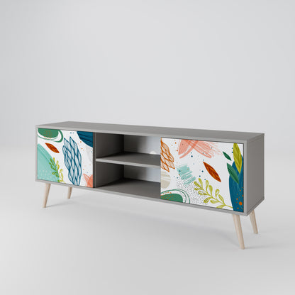 BOTANICAL HURRICANE Mueble de TV de 2 Puertas