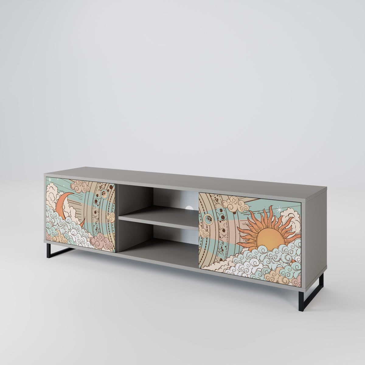MYSTICAL STRUCTURE Mueble de TV de 2 Puertas