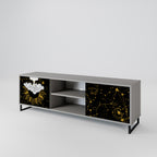 STELLAR CONSTELLATIONS Mueble de TV de 2 Puertas en Acabado Gris