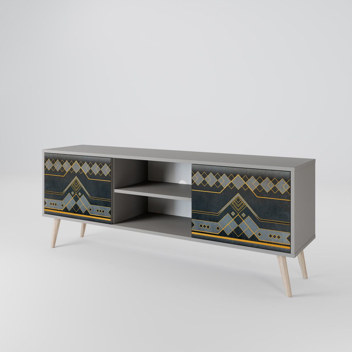 ROYAL ORDINARINESS Mueble de TV de 2 Puertas