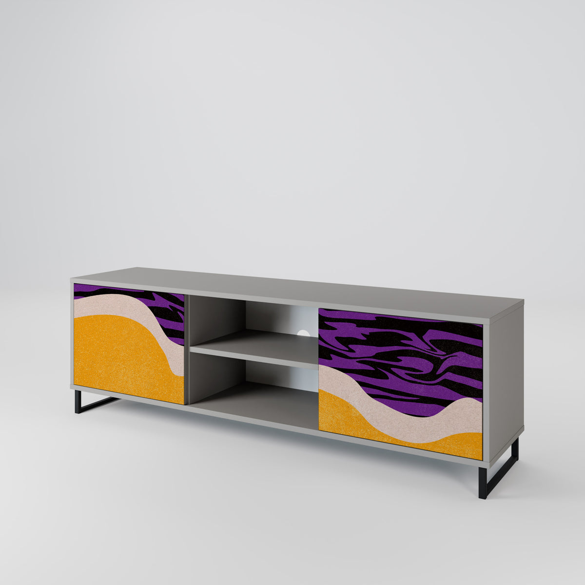 INDEPENDENT BORDER Mueble de TV de 2 Puertas