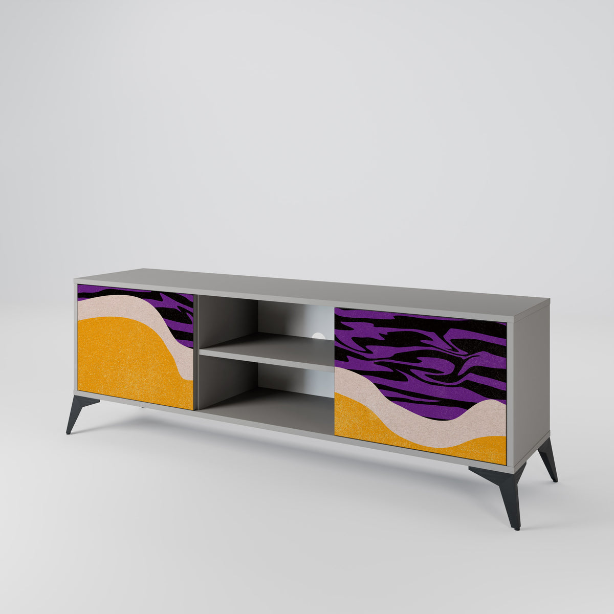 INDEPENDENT BORDER Mueble de TV de 2 Puertas