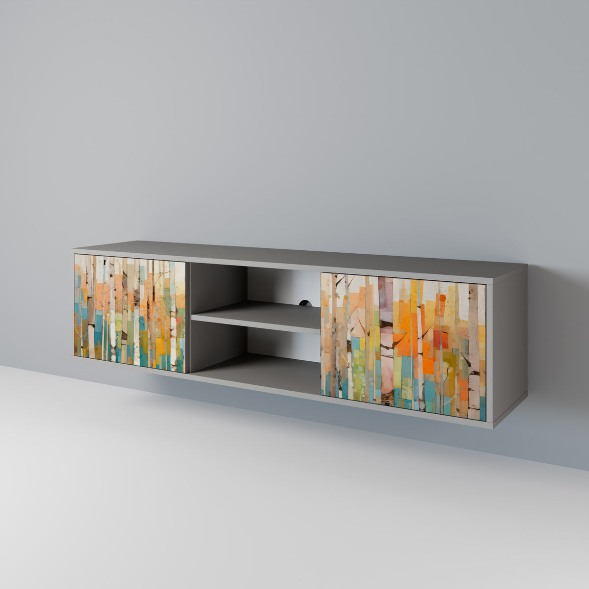 BIRCH KALEIDOSCOPE Mueble de TV de 2 Puertas