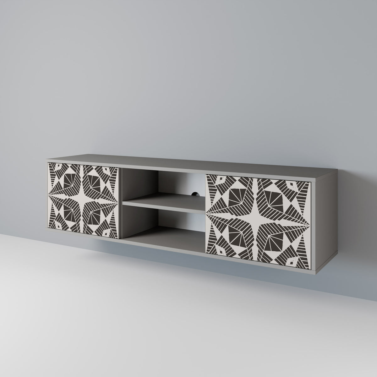 MONOCHROME NEXUS Mueble de TV de 2 Puertas