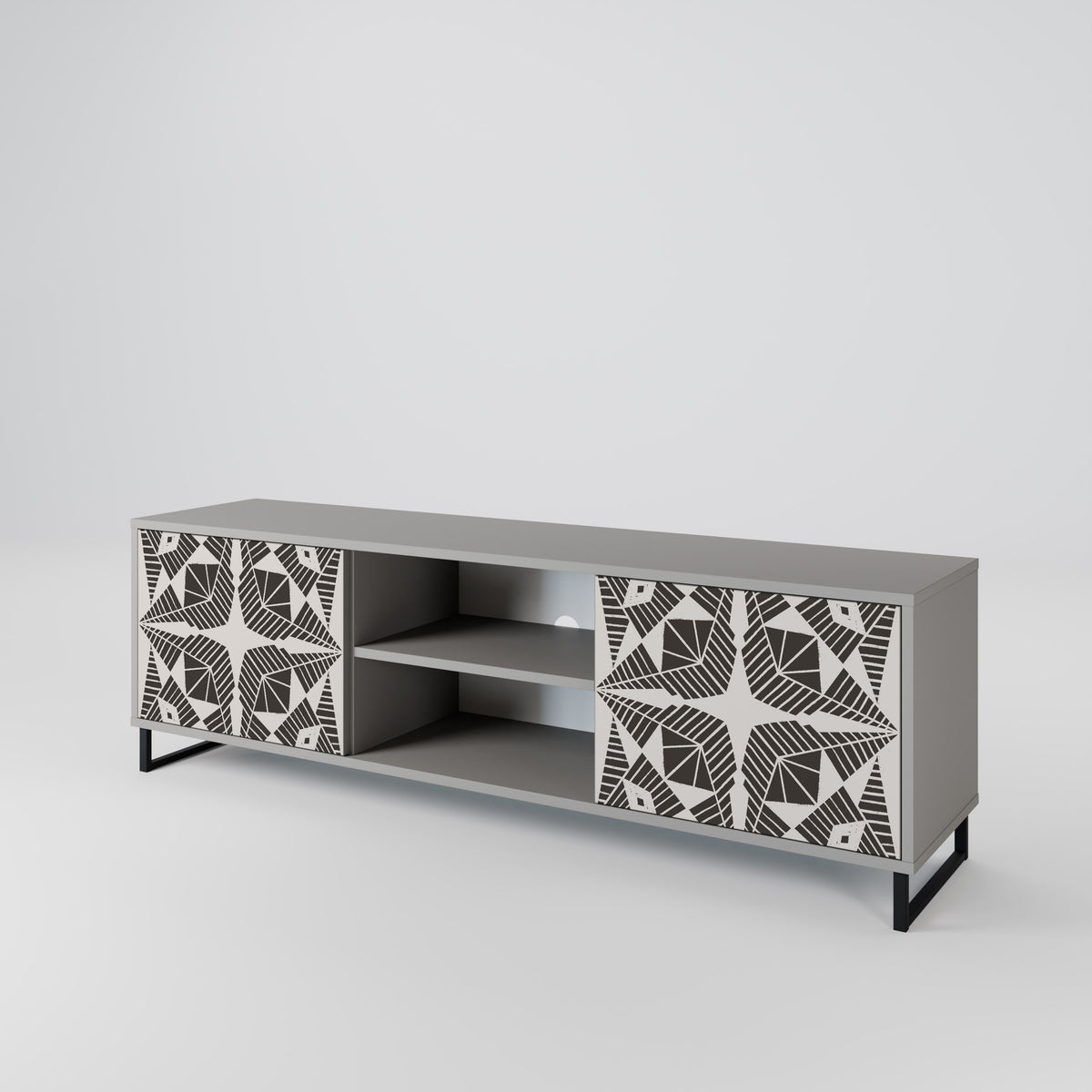 MONOCHROME NEXUS Mueble de TV de 2 Puertas
