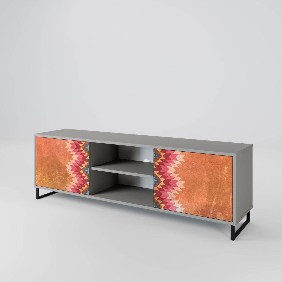 INDIAN FOLK Mueble de TV de 2 Puertas
