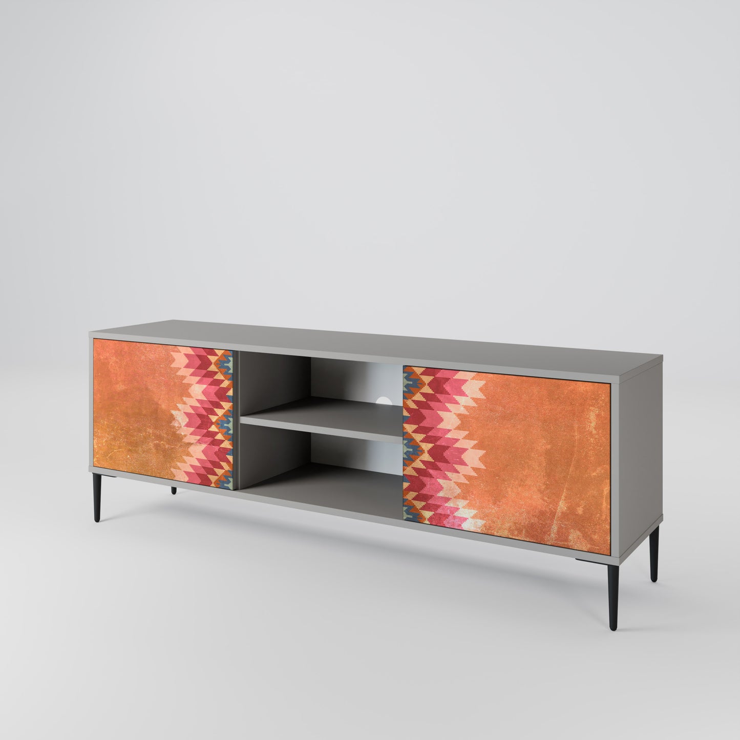 INDIAN FOLK Mueble de TV de 2 Puertas