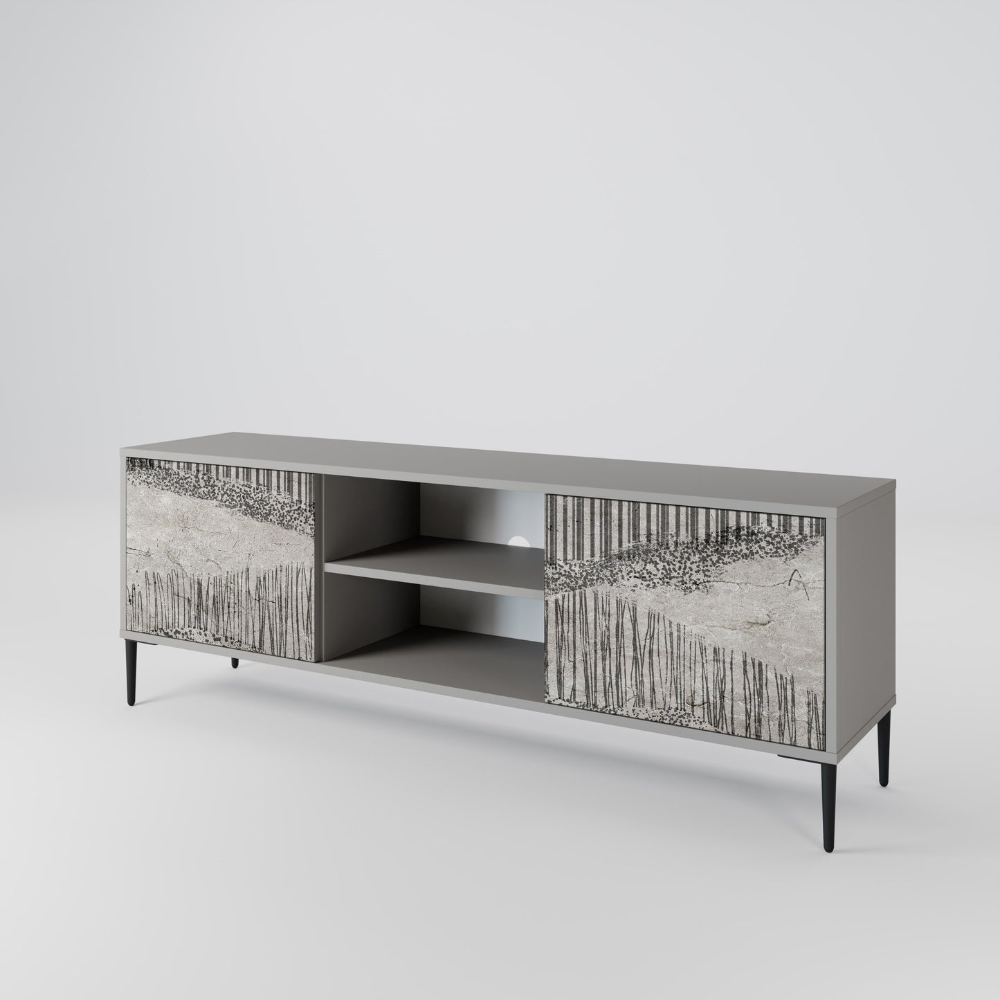GRAIN LINES 2-Door TV Cabinet