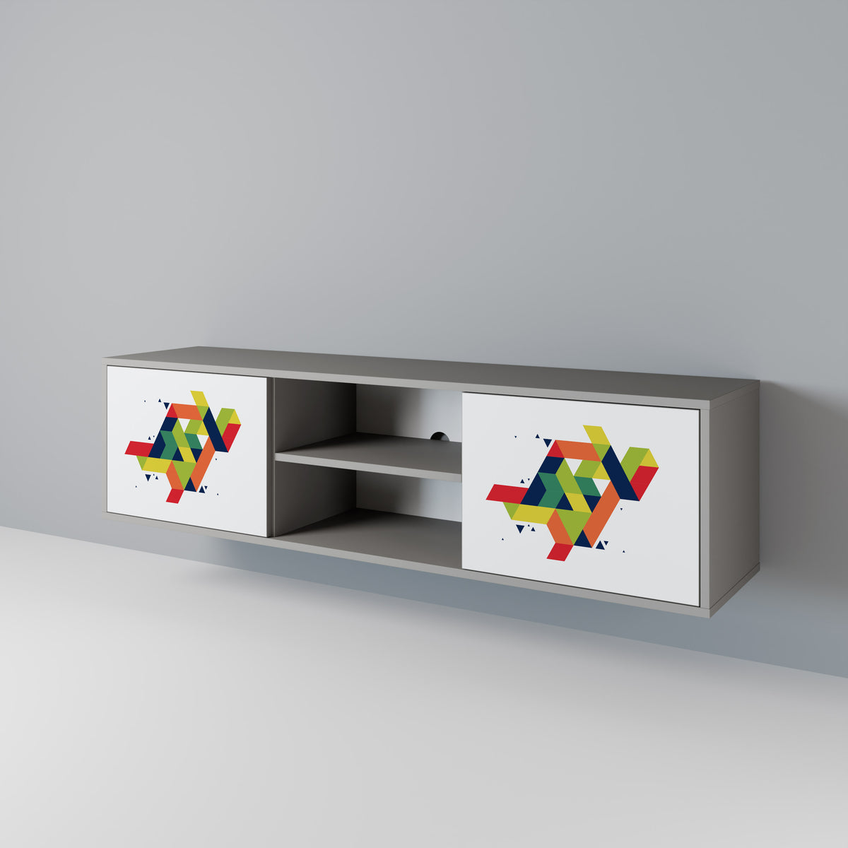 FUTURE SIGN Mueble de TV de 2 Puertas