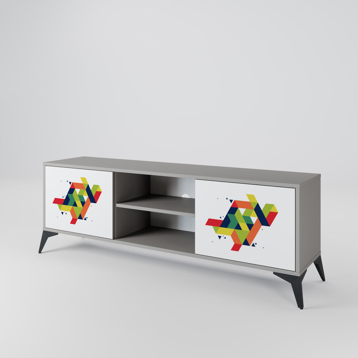 FUTURE SIGN Mueble de TV de 2 Puertas