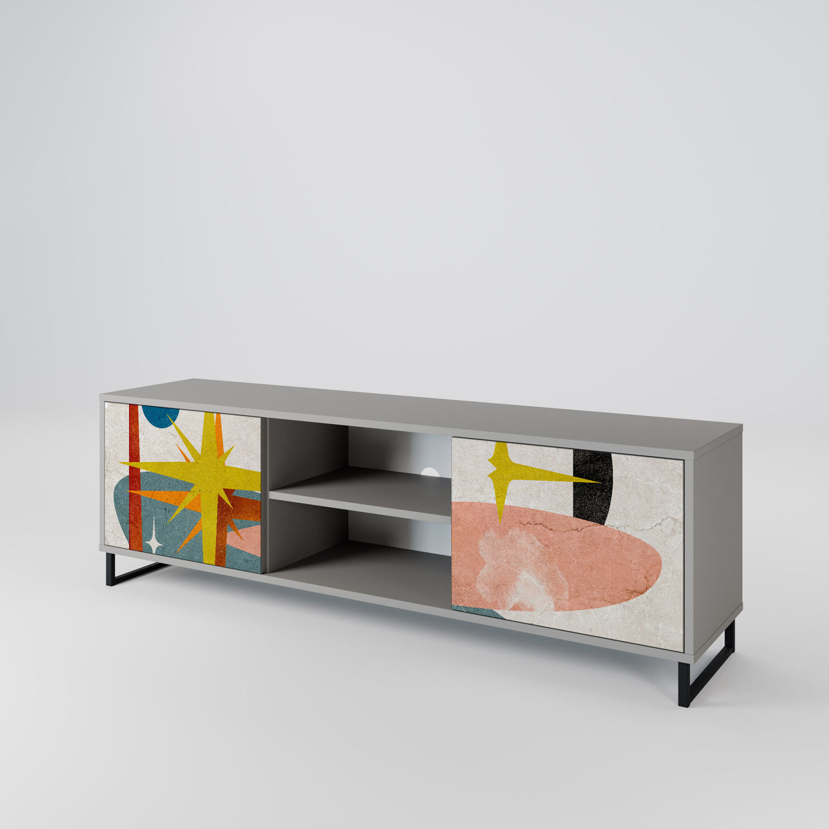 INTERSTELLAR VIBES Mueble de TV de 2 Puertas