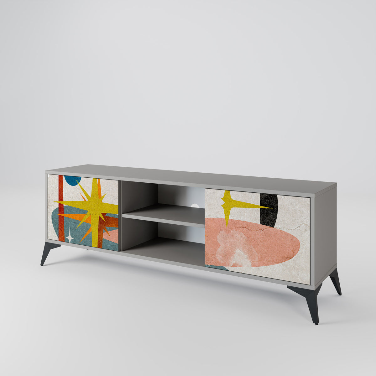 INTERSTELLAR VIBES Mueble de TV de 2 Puertas