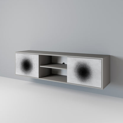 BLACK HOLE Mueble de TV de 2 Puertas