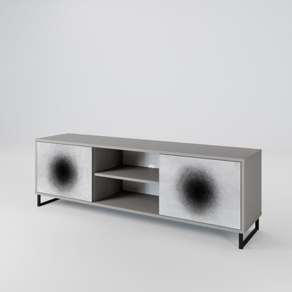 BLACK HOLE Mueble de TV de 2 Puertas