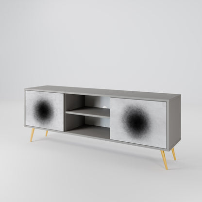 BLACK HOLE Mueble de TV de 2 Puertas