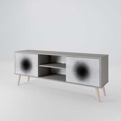BLACK HOLE Mueble de TV de 2 Puertas
