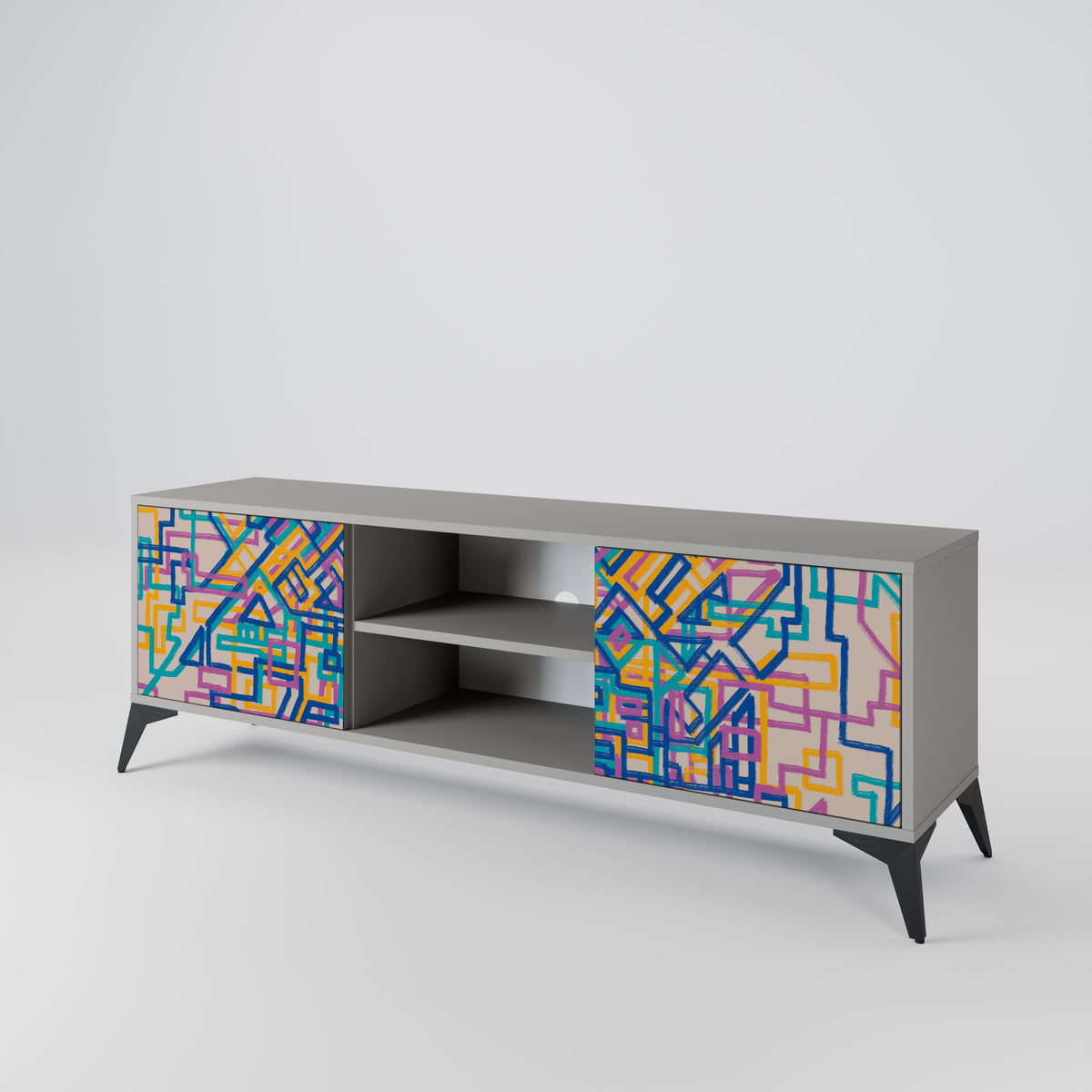 MEMORIES MAP Mueble de TV de 2 Puertas