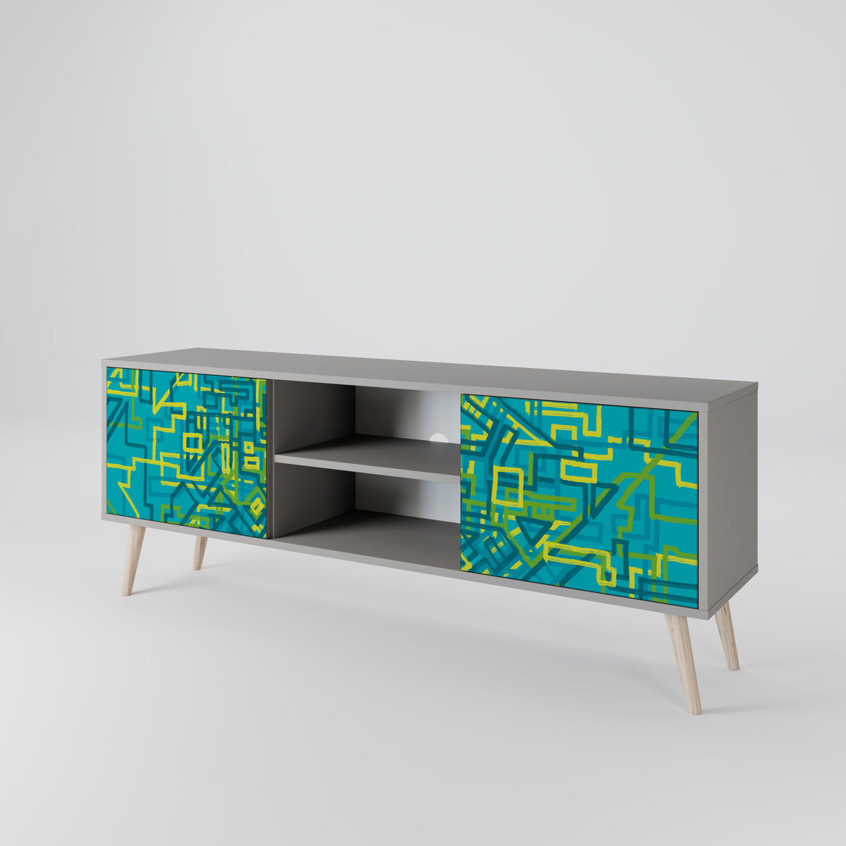 NOSTALGIC MEMORIES Mueble de TV de 2 Puertas