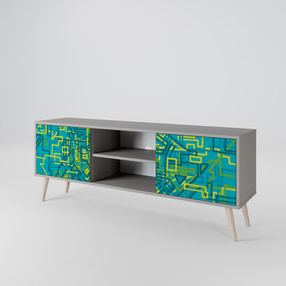 NOSTALGIC MEMORIES Mueble de TV de 2 Puertas