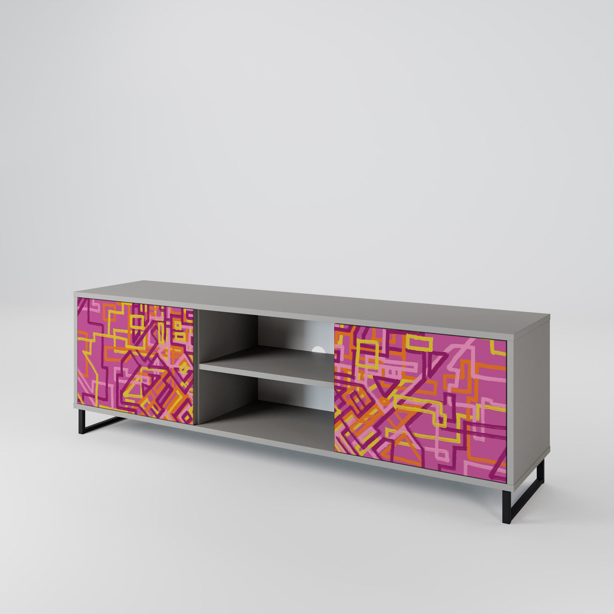LOVELY MEMORIES Mueble de TV de 2 Puertas