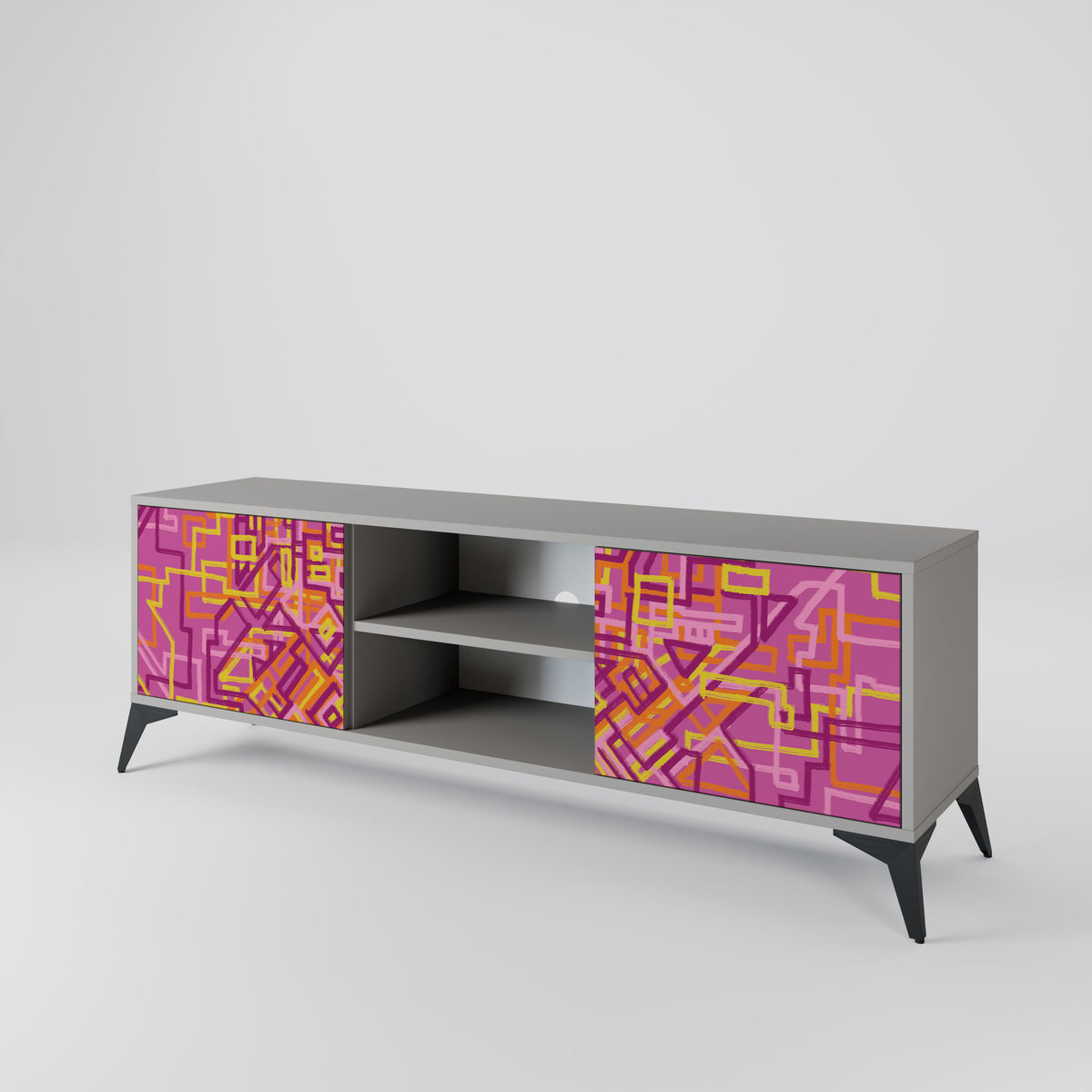 LOVELY MEMORIES Mueble de TV de 2 Puertas