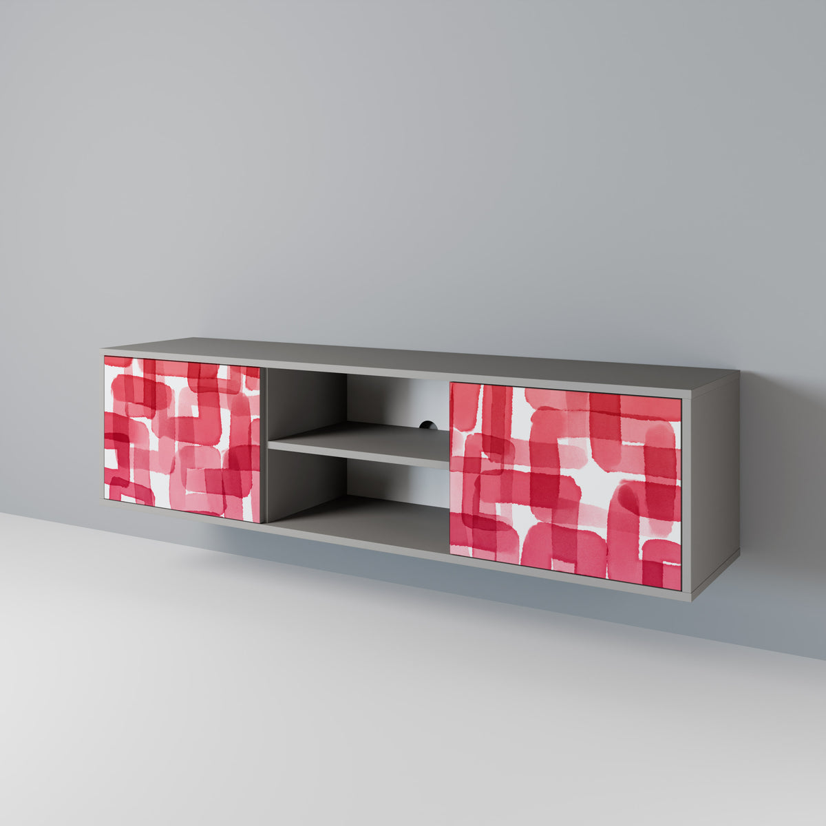 KALEIDOSCOPIC CUBISM Mueble de TV de 2 Puertas