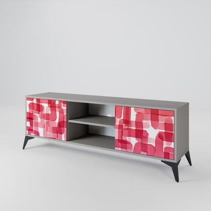 KALEIDOSCOPIC CUBISM Mueble de TV de 2 Puertas