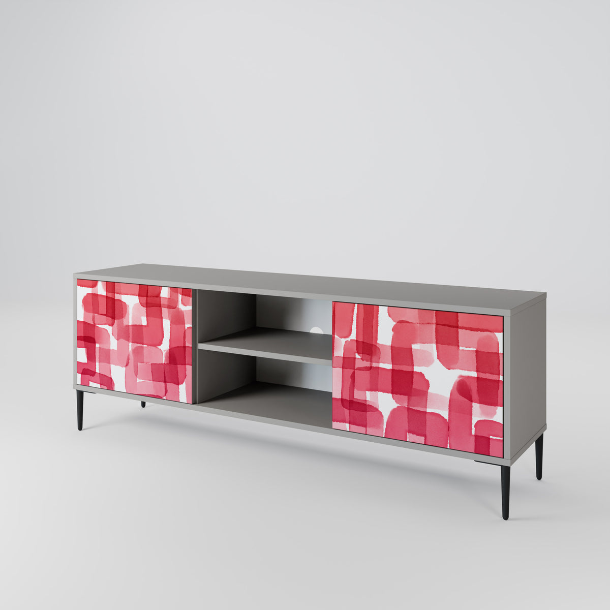 KALEIDOSCOPIC CUBISM Mueble de TV de 2 Puertas