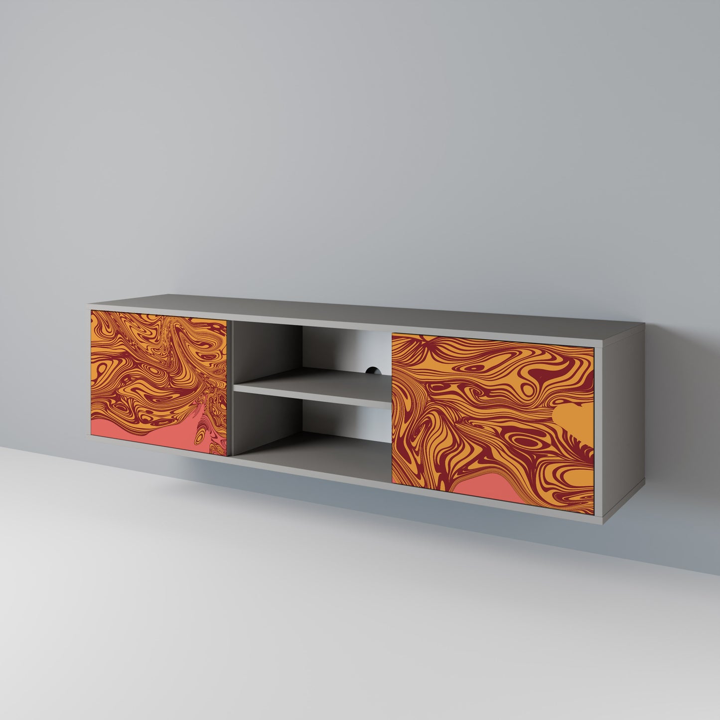 FLOATING THOUGHTS Mueble de TV de 2 Puertas