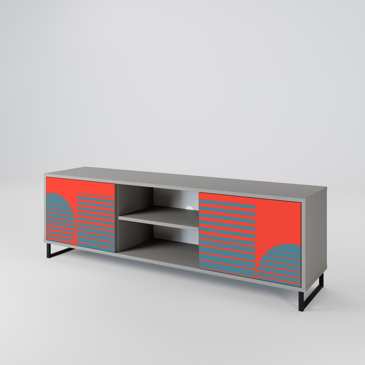 RISING GEOMETRY STARS Mueble de TV de 2 Puertas