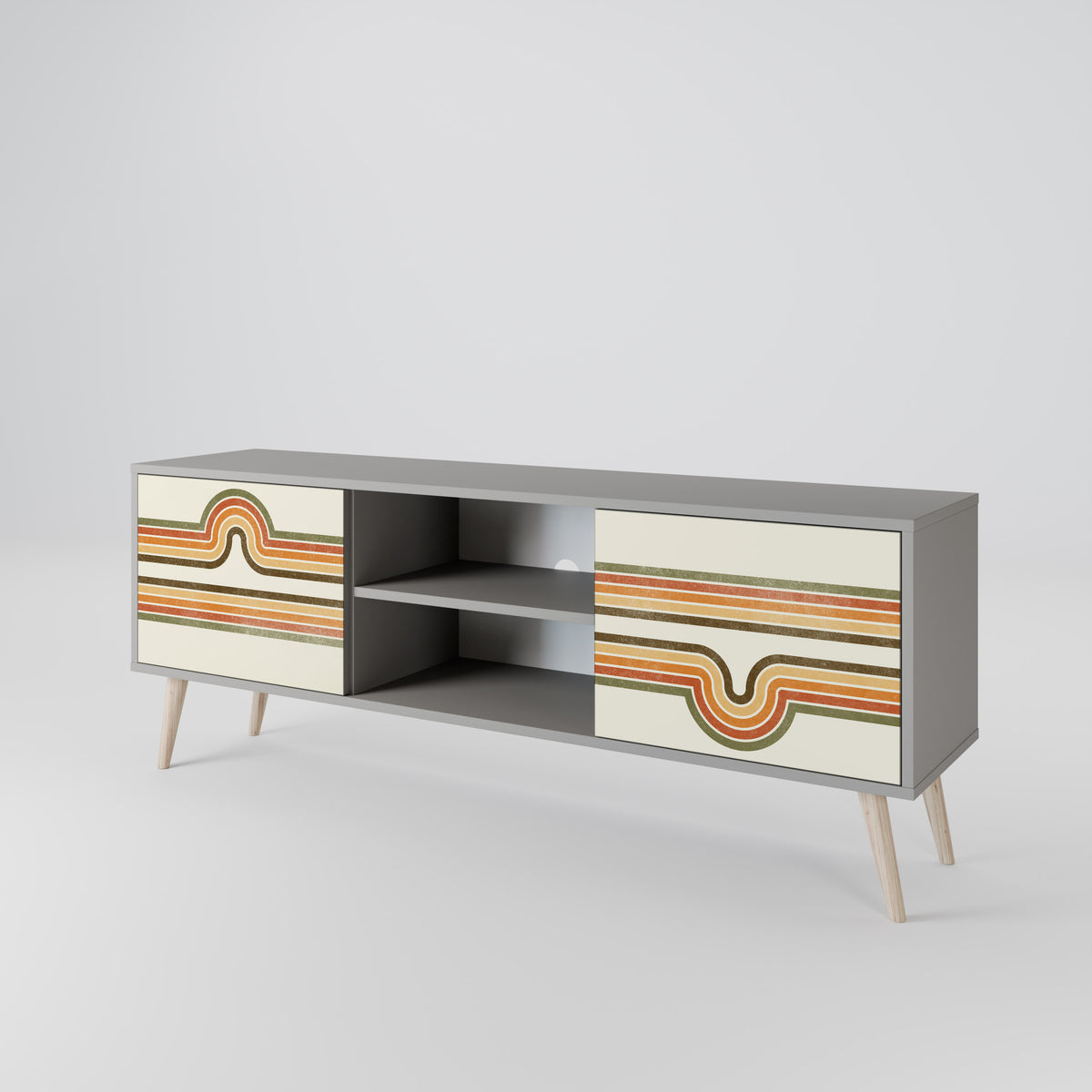 EXCEPTIONAL STREAM 2-Door TV Cabinet