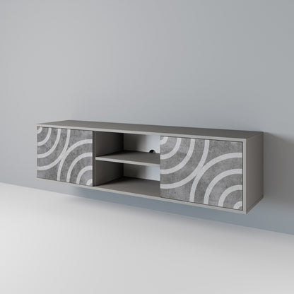 CIRCLE CONCRETE Mueble de TV de 2 Puertas