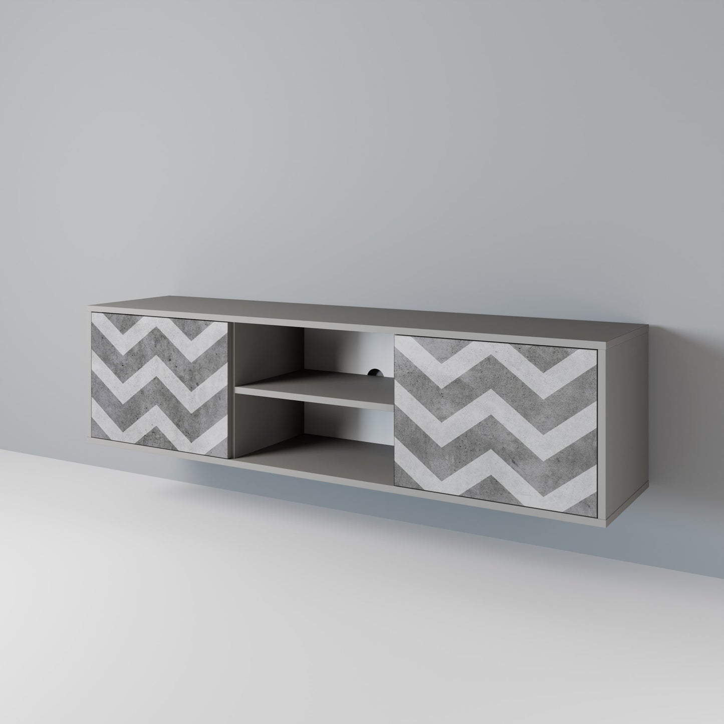 TOUGH ZIG ZAG Mueble de TV de 2 Puertas