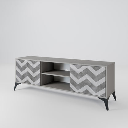 TOUGH ZIG ZAG Mueble de TV de 2 Puertas