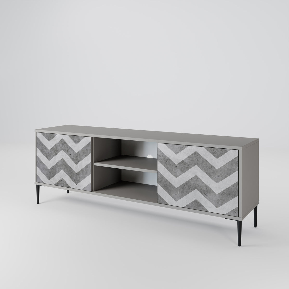 TOUGH ZIG ZAG Mueble de TV de 2 Puertas