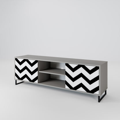 CLASSIC ZIG ZAG Mueble de TV de 2 Puertas