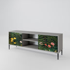 VIRGIN FOREST WITH SUNSET Mueble de TV de 2 Puertas en Acabado Gris