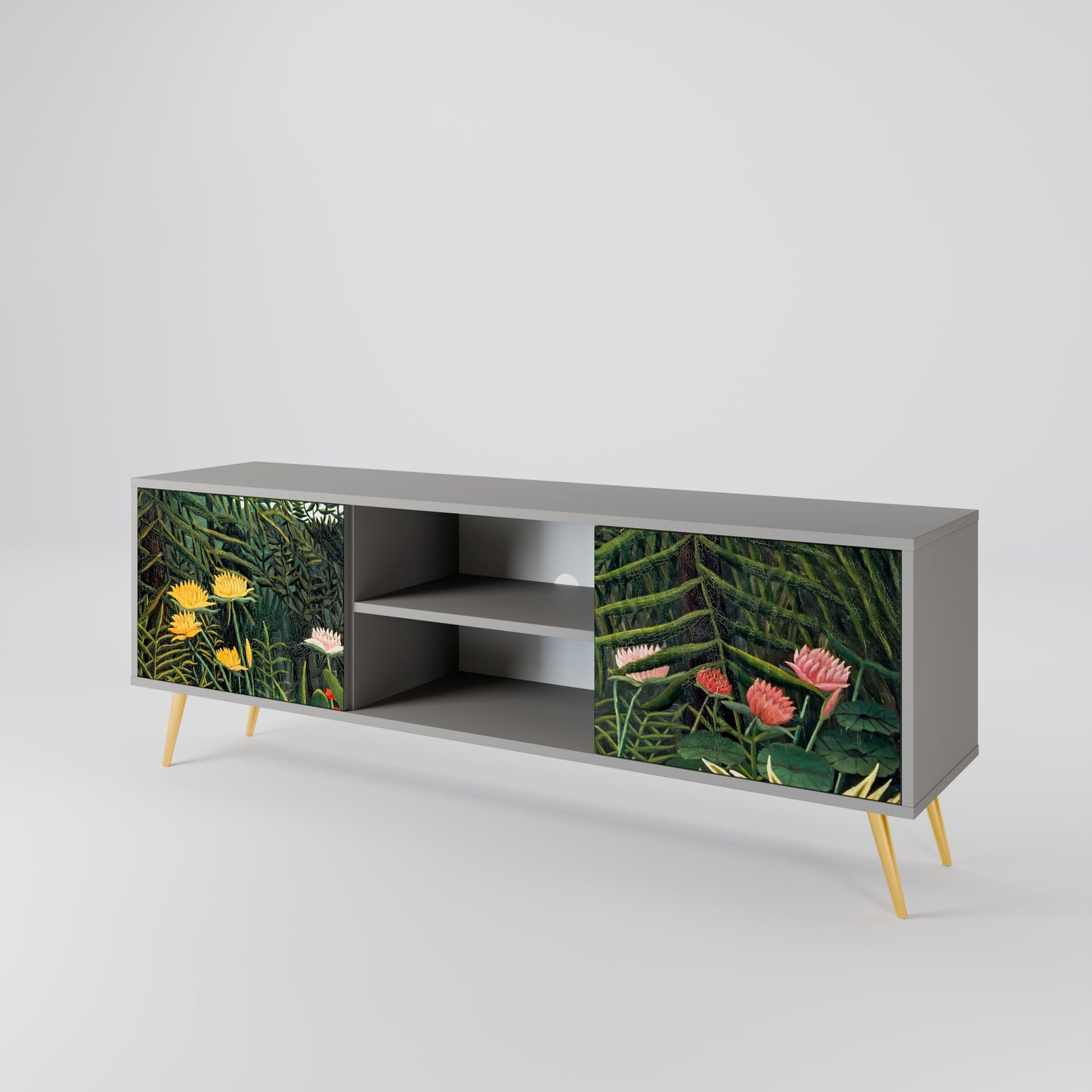 VIRGIN FOREST WITH SUNSET Mueble de TV de 2 Puertas