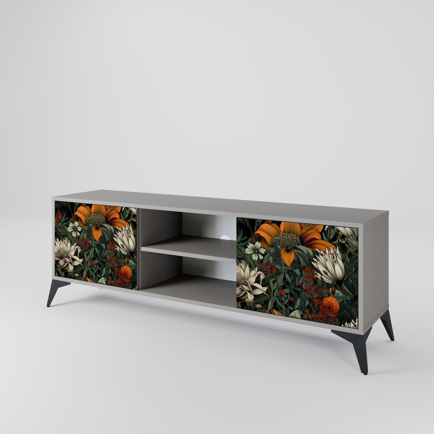 MIDNIGHT SPROUT Mueble de TV de 2 Puertas
